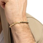 14k Yellow Gold 5mm Men s Barrel Bead Stretch Bracelet