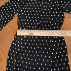 Gb Girl s Wide-leg Jumpsuit Black Polka Dots Long Sleeves Size 12 Girls No Belt