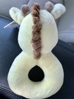 Nwt Plush Giraffe Baby Rattle Toy With Easy Grip Design