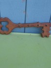 Vintage Wooden Key Holder Wall Mount Key Shape 4 Hook Mcm Decor 18 