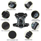 Reflective Service Dog Harness With 5 Patches  Adjustable Oxford Vest