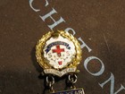 Ss Methodist Cross Crown Little System Enamel Service Pin 2nd Through 9th Years