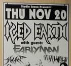 Iced Earth With Early Man Poster 2008 Original Concert Show Flyer