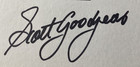 Scott Goodyear Personally Autographed Signed Indy Car Card Racing Freeship