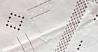 Hardanger Tablecloth 32 In Square White  Geometric Design Norwegian Embroidery