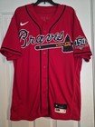2021 Atlanta Braves Joc Pederson Team Issued Game Jersey L 46 Ws Champs Red