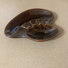 Vintage Ceramic Ashtray Mcm 1970s 1960s  Various Shades Of Brown