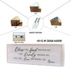 Bless The Food Before Us Sign Wall Decor 40 x15  Dining Room Kitchen Home Framed