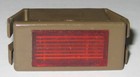 Red Rectangular Panel Mount Indicator Light - 125v - 0 25  Terminals - Chicago