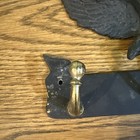Vintage Black Cast Iron Emig 1125 Eagle Coat Hook Wall Mount Vintage 10  X 6 5 t
