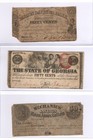 Lot Of 8 Civil War Era Southern Obsolete Fractional Notes Ga Va Scrip