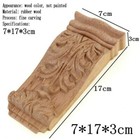Carved Wooden Corbel Bracket Classic Rubber Applique Retro Furniture Craft Decor
