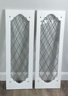 Vintage Antique Lead Clear Glass Windows doors  Refinished And Painted