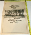 Allman Brothers Band Vintage Album Ad Advert 1973 Brothers And Sisters Southern