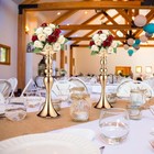 Gold Metal Flower Stand Set - 12 Pcs Tall Centerpieces For Weddings   Events