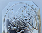 War Of 1812 Infantry Shako Silver Toned Hat  Plate W eagle - Super Nice 