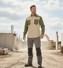 Flame Resistant Work Shirt Frc - 88 12 Cotton Blend  7 Oz  Western Style 2-tone