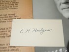 Autographed Signed Card  Photo  Bio Wwii Us Army General Courtney Hodges N7