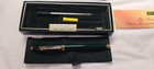 Cross Townsend Rollerball Pen Marble Green Lacquer   Gold In Box Usa 615