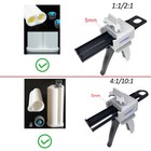 Dental Impression Mixing Dispensing Gun Kit Dispenser Gun 1 1 2 1 10 1 4 1 50ml
