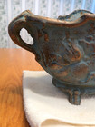 Antique French Rococo Style Cast Iron Jardiniere Planter Centerpiece - Heavy