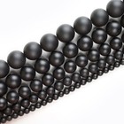 Natural Matte Black Onyx Beads Genuine Smooth 15   strand 4mm 6mm 8mm 10mm 12mm
