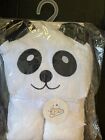 100  Cotton Baby Hooded Towel - Cute Panda Design  75cm X 75cm