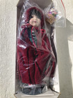 Franklin Heirloom 12    Red Riding Hood Porcelain Doll Never Removed From Box  Coa