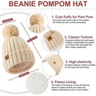  Winter Women Scarf Gloves Beanie Ear Muffs Socks Set Cold One Size Beige