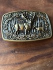 Men Metal Cowboys Belt Buckle Deer Nature Hunter Western Perfect Christmas Gift