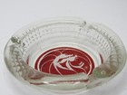 Vintage Mgm Grand Hotel Casino Glass Ashtray Clear Lion Logo Las Vegas  p16