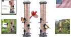 Attracting Wild Birds  2 Pack Weatherproof Tube Feeders