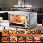 Countertop Convection Oven 28l Toaster Baker Bread 10-in-1 1800w For Home Use