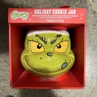 New Dr Seuss The Grinch Holiday Cookie Jar - Pirouline Crem Filled Rolled Wafers