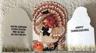 Unused Thanksgiving Turkey Hide Peek Corn Stalk Raccoon Vtg Greeting Card 1970s