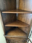 Ethan Allen  sussex  Antique Corner Curio Cabinet