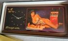 Vintage Snap On Tools Pinup Girl Wall Clock New In Original Box