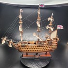 Mint H m s Victory 1805 Wood Model Ship Kit Built 30 Inches Long Huge Boat