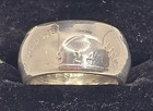1924 90  Silver Peace Dollar Double Sided Coin Ring Size 11 5