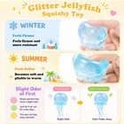 Jellyfish Squeeze Stress Ball  Slow Rising Sensory Squishy Fidget Toy   blue   