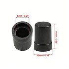 20x 10x14mm Plastic 6mm Potentiometer Knob Spline Shaft Volume Black