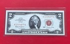 1963  2 Dollar Bill Legal Tender Red Seal Uncirculated