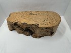 Stunning Studio Crafted Oregon Maple Burl Jewelry Box W  Leather Bottom 12    X 5   