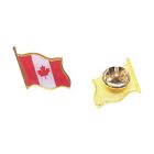 3 Pack - Canada Flag Lapel Hat Pin Red Canadian Maple Leaf Badge Emblem Support