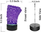 3d Led Illusion Spongebob Usb 7color Table Night Light Lamp Bedroom Child Gift