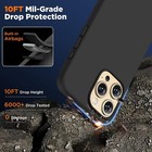 For Iphone 17 Pro Max 16 15 14 13 Silicone Case Rugged Cover   Screen Protector