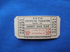 Vintage Bath Drive-in Theatre 50 Cent Tickets  strip Of 4  Movie cinema - Pa