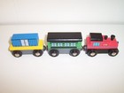 Kidkraft Wooden Train Passenger Car Cargo Lot Fits Brio Imaginarium Thomas Track