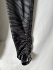 Old Navy Active Go-dry Legging Black Gray Zebra Stripe Ruched Hem Xl 14-16