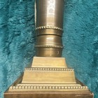 Vintage Frederick Cooper Brass Table Lamp Candlestick Beaded Double Socket Works